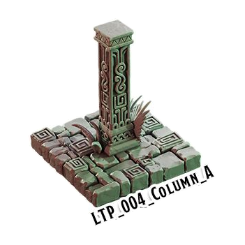 Column A – Lost Temple 3D-printet terræn (LTP_004)