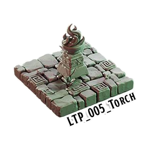 Torch – Lost Temple 3D-printet terræn (LTP_005)