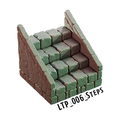 Steps – Lost Temple 3D-printet terræn (LTP_006)