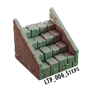 Steps – Lost Temple 3D-printet terræn (LTP_006)