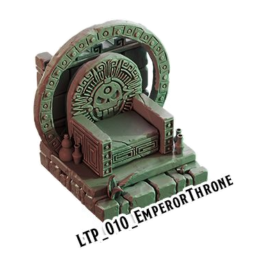 Emperor Throne – Lost Temple 3D-printet terræn (LTP_010)
