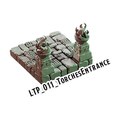Torches Entrance – Lost Temple 3D-printet terræn (LTP_011)