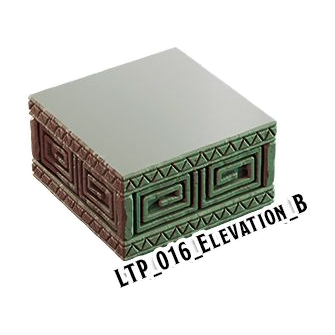Elevation B – Lost Temple 3D-printet terræn (LTP_016)