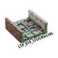 Steps Railing – Lost Temple 3D-printet terræn (LTP_019)