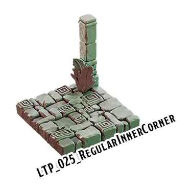 Regular Inner Corner – Lost Temple 3D-printet terræn (LTP_025)