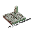 Half Inner Corner – Lost Temple 3D-printet terræn (LTP_026)
