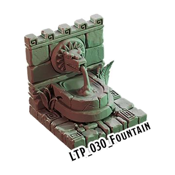 Fountain – Lost Temple 3D-printet terræn (LTP_030)