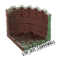 Curve Wall – Lost Temple 3D-printet terræn (LTP_031)