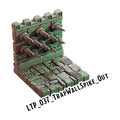 Trap Wall Spike Out – Lost Temple 3D-printet terræn (LTP_037)