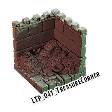 Treasure Corner – Lost Temple 3D-printet terræn (LTP_041)