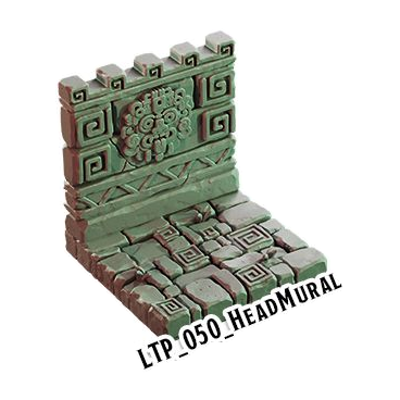 Head Mural – Lost Temple 3D-printet terræn (LTP_050)