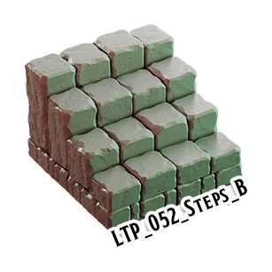 Steps B – Lost Temple 3D-printet terræn (LTP_052)