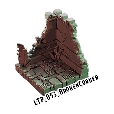 Broken Corner – Lost Temple 3D-printet terræn (LTP_053)