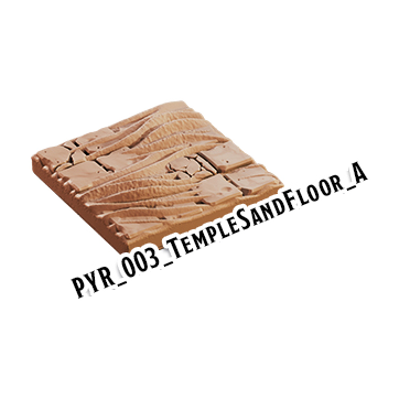 Temple Sand Floor A – Pyramid 3D-printet terræn (PYR_003)