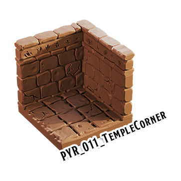 Temple Corner – Pyramid 3D-printet terræn (PYR_011)