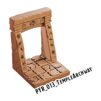 Temple Archway – Pyramid 3D-printet terræn (PYR_013)