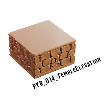 Temple Elevation – Pyramid 3D-printet terræn (PYR_014)