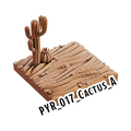 Cactus A – Pyramid 3D-printet terræn (PYR_017)