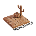 Cactus B – Pyramid 3D-printet terræn (PYR_018)