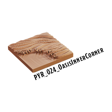 Oasis Inner Corner – Pyramid 3D-printet terræn (PYR_024)