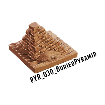 Buried Pyramid – Pyramid 3D-printet terræn (PYR_030)