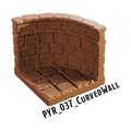 Curved Wall – Pyramid 3D-printet terræn (PYR_037)