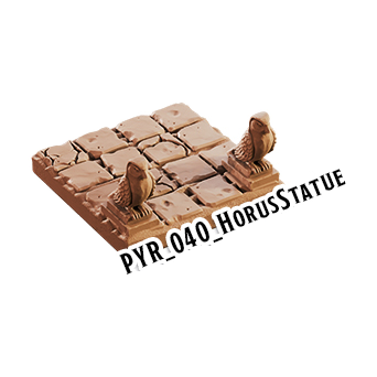 Horus Statue – Pyramid 3D-printet terræn (PYR_040)