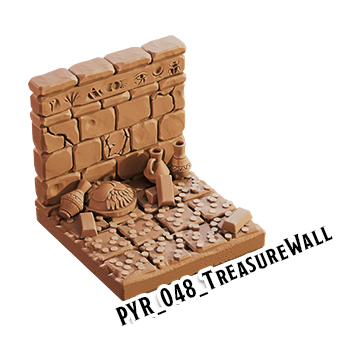 Treasure Wall – Pyramid 3D-printet terræn (PYR_048)
