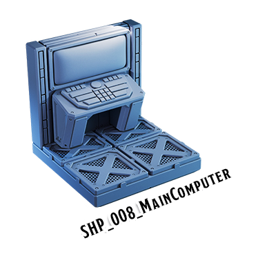 Main Computer – Starship 3D-printet terræn (SHP_008)