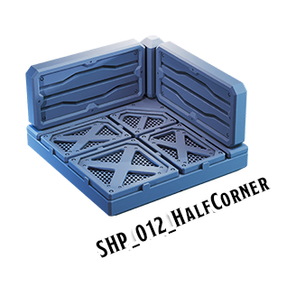 Half Corner – Starship 3D-printet terræn (SHP_012)