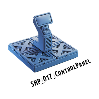 Control Panel – Starship 3D-printet terræn (SHP_017)