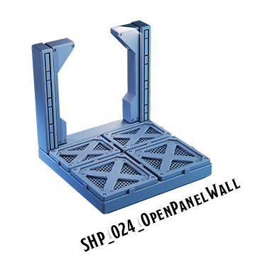 Open Panel Wall – Starship 3D-printet terræn (SHP_024)