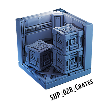 Crates – Starship 3D-printet terræn (SHP_028)