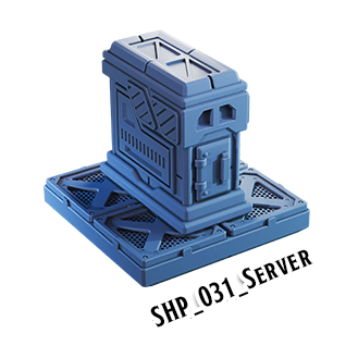 Server – Starship 3D-printet terræn (SHP_031)