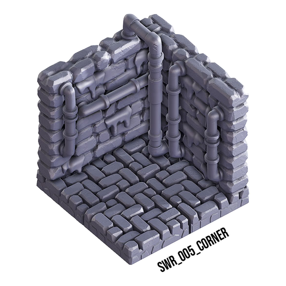 Corner – Sewers 3D-printet terræn (SWR_005)