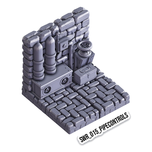 Pipe Controls – Sewers 3D-printet terræn (SWR_015)