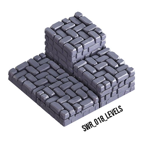 Levels – Sewers 3D-printet terræn (SWR_018)