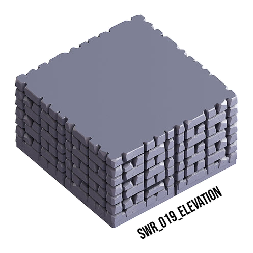 Elevation – Sewers 3D-printet terræn (SWR_019)