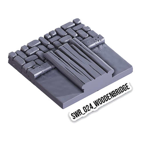 Wooden Bridge – Sewers 3D-printet terræn (SWR_024)