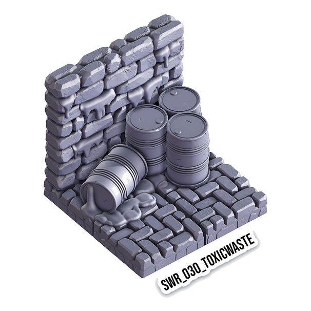 Toxic Waste – Sewers 3D-printet terræn (SWR_030)