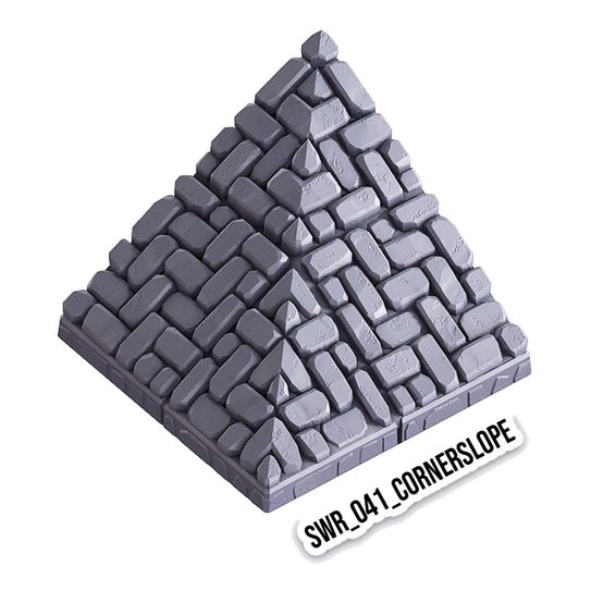 Corner Slope – Sewers 3D-printet terræn (SWR_041)