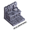 Laboratory Table Wall – Sewers 3D-printet terræn (SWR_046)