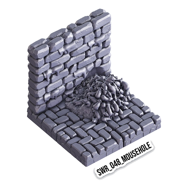 Mouse Hole – Sewers 3D-printet terræn (SWR_048)