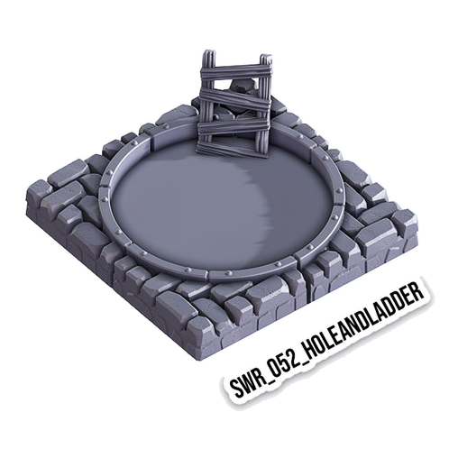 Hole And Ladder – Sewers 3D-printet terræn (SWR_052)