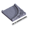Narrow Water Corner – Sewers 3D-printet terræn (SWR_054)