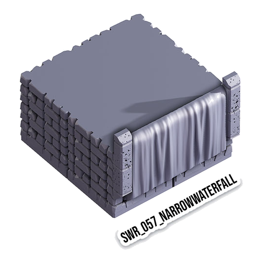 Narrow Waterfall – Sewers 3D-printet terræn (SWR_057)