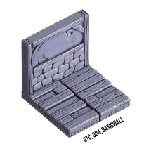 Basic Wall – Medieval Town 3D-printet terræn (TWN_004)