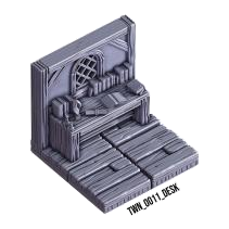 Desk – Medieval Town 3D-printet terræn (TWN_011)