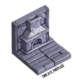 Fireplace – Medieval Town 3D-printet terræn (TWN_012)
