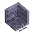 Corner – Medieval Town 3D-printet terræn (TWN_013)